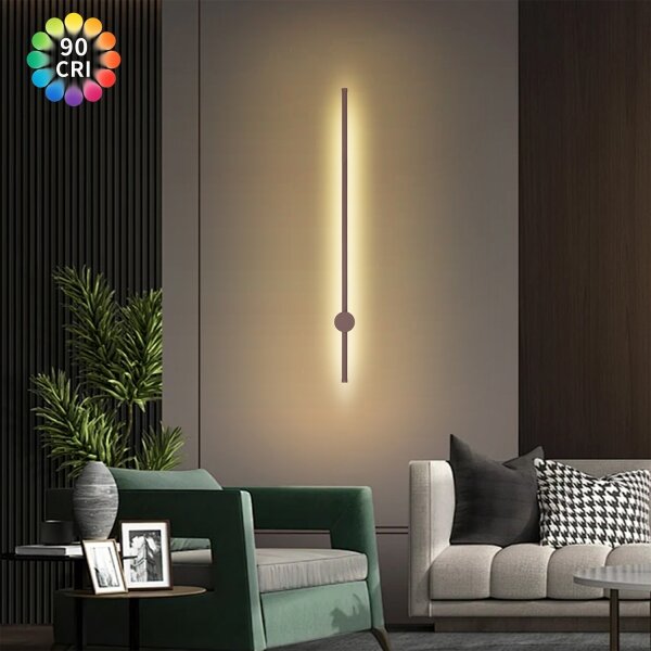 Brilagi - LED външно стенно осветително тяло AURA LED/20W/230V 3000K IP54 97 cm кафяво CRI 90