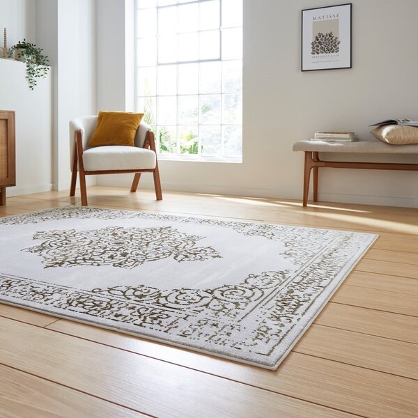 Kилим в светлосиво и златисто 80x150 cm Artemis – Think Rugs