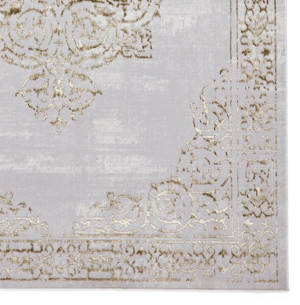 Kилим в светлосиво и златисто 80x150 cm Artemis – Think Rugs