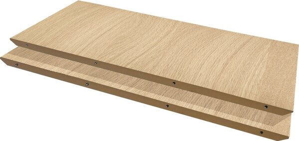 Допълнителни чинии за маса за хранене 2 бр. в дъбов декор 49x130 cm Single - Hammel Furniture