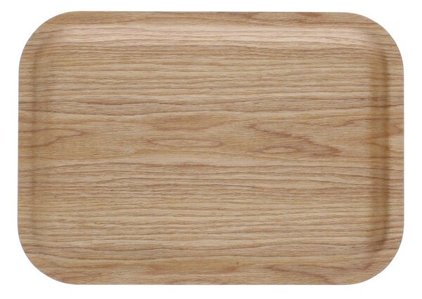 Кремав дървен детски поднос 20x28 cm Sausage dog – Rex London