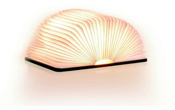 LED настолна лампа в естествен цвят с текстилен абажур (височина 2,5 cm) Booklight – Gingko