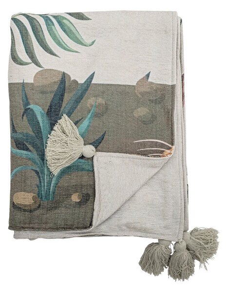 Зелено одеяло 130x155 cm Peacock – Bloomingville