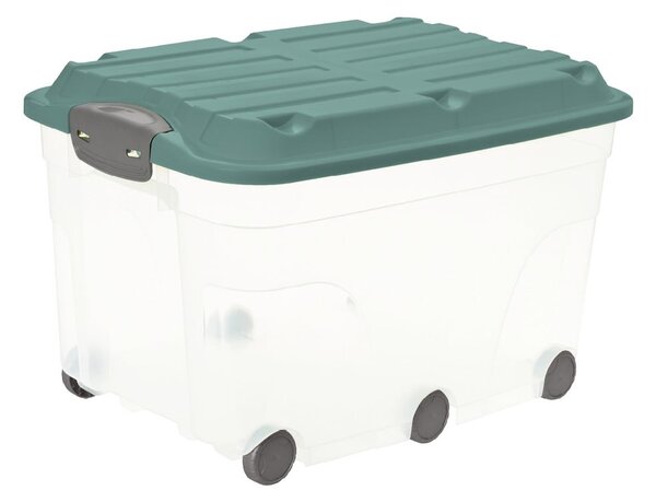 Пластмасова кутия за съхранение с капак Roller - Rotho