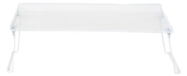 Бяла сгъваема стойка с един рафт за обувки - Compactor