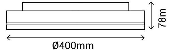 Бяла лампа за таван , ø 40 cm Orion - SULION