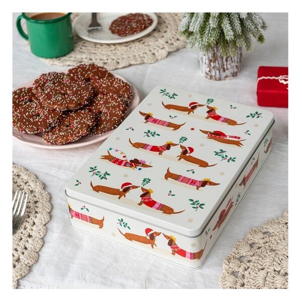 Кутия за храна Festive Sausage Dog – Rex London