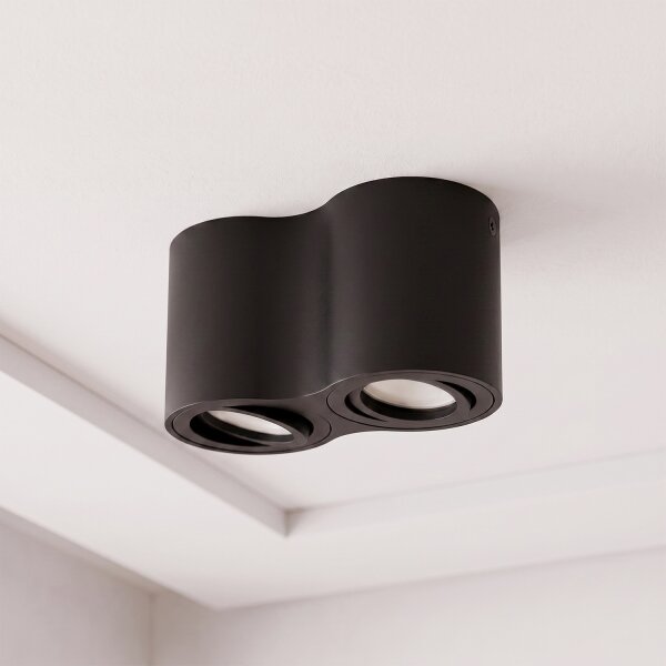 Brilagi - Точково осветително тяло MIA DOUBLE 2xGU10/30W/230V черно