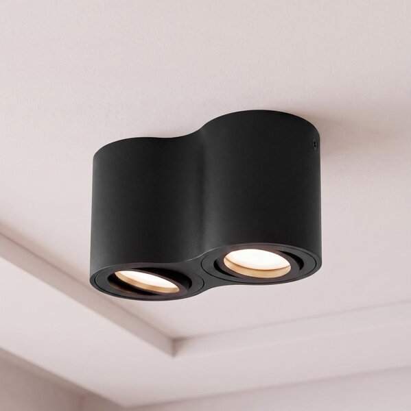 Brilagi - Точково осветително тяло MIA DOUBLE 2xGU10/30W/230V черно