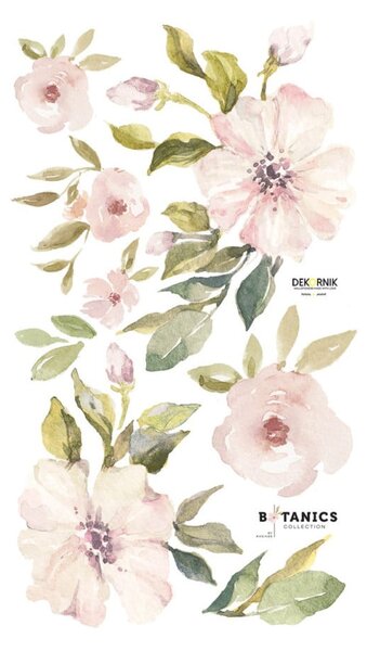 Комплект стикери за стена Botanix Pastel Magnolia S Botanic Pastel - Dekornik