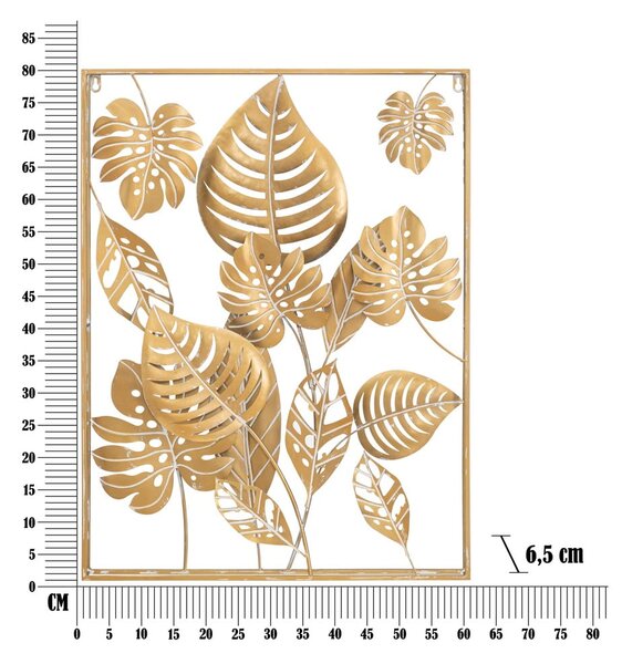 Метална декорация за стена 60x80 cm Jungle - Mauro Ferretti