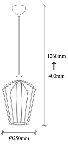 Черно метално висящо осветително тяло Opviq lights Desponia - Opviq lights