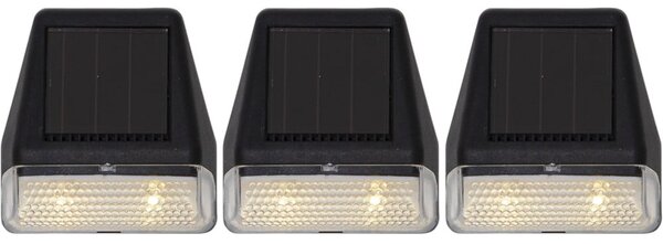 Комплект от 3 слънчеви LED лампи за стена Wally, височина 7,5 cm Wall Mini - Star Trading