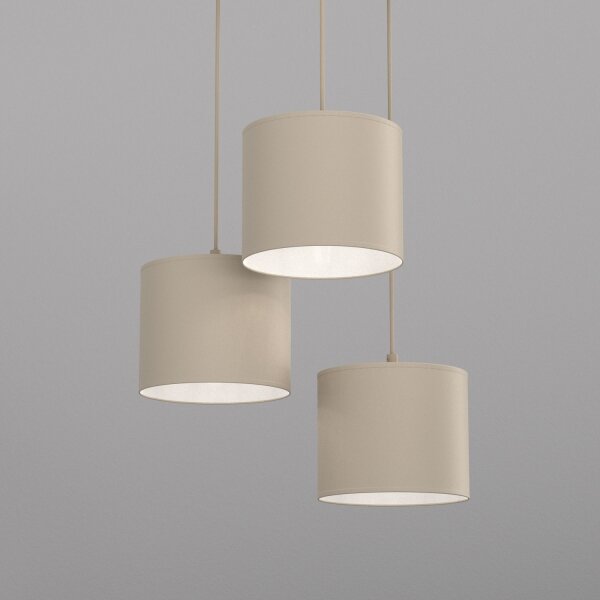 Полилей на кабел ARDEN 3xE27/15W/230V Ø 30 cm бежов