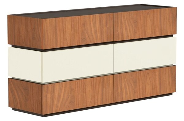 Sonlen скрин от MDF орех орех бежов 120x40x72 cm
