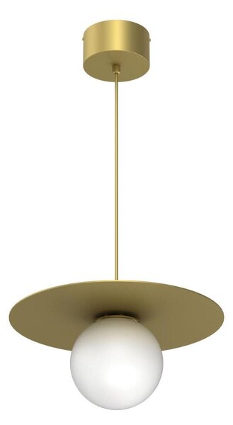 Подвесна лампа на кабел FLAT 1xE27/15W/230V златна