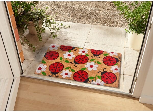 Килимче от кокосови влакна 75x45 cm Lady Beetle - Hanse Home