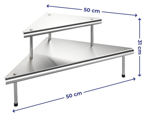 Допълнителен рафт от неръждаема стомана Massivo - Maximex