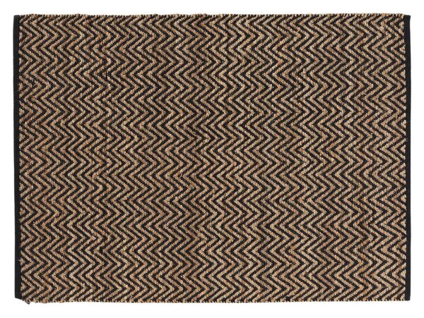 Черно-естествен килим 120x170 cm Zigzag – douceur d'intérieur