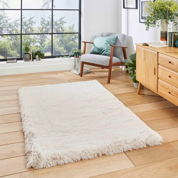 Кремав килим 80x150 cm Super Teddy – Think Rugs