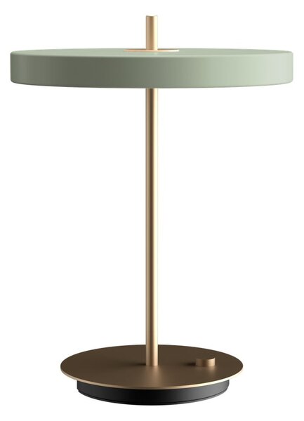 Светлозелена LED настолна лампа с метален абажур (височина 41,5 cm) Asteria Table - UMAGE