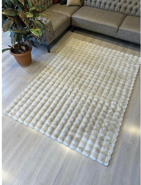 Килим подходящ за пране в цвят слонова кост 120x170 cm Bubble Emarald – Mila Home