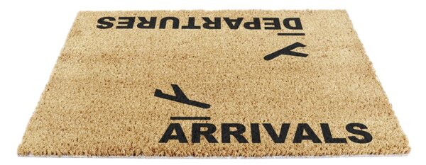 Изтривалка от кокосови влакна 40x60 cm Arrivals and Departures – Artsy Doormats