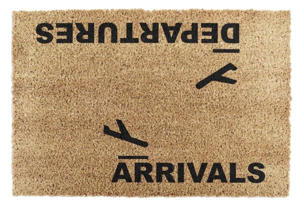 Изтривалка от кокосови влакна 40x60 cm Arrivals and Departures – Artsy Doormats