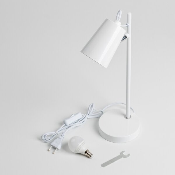 LED настолна лампа 1xE14/4,9W/230V бяла