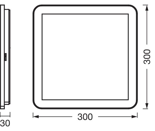 Osram - LED плафон за баня ORBIS DISC LED/22W/230V 30x30 cm IP44 бял