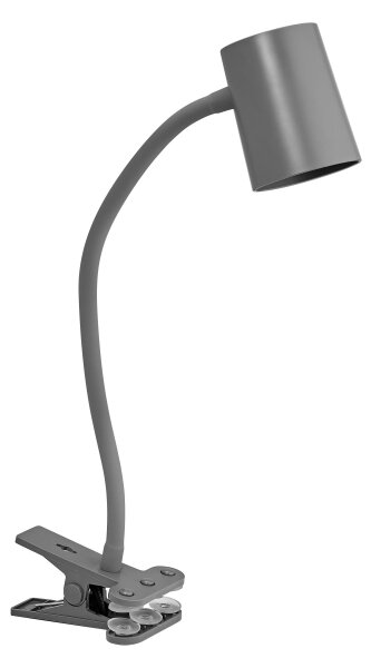 Osram - Настолна лампа със скоба DESK LINE 1xGU10/9W/230V сива