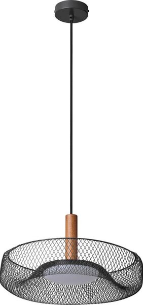 Osram - LED полилей на кабел DECOR MESH LED/18,5W/230V Ø 40 cm черен/каучукова дървесина