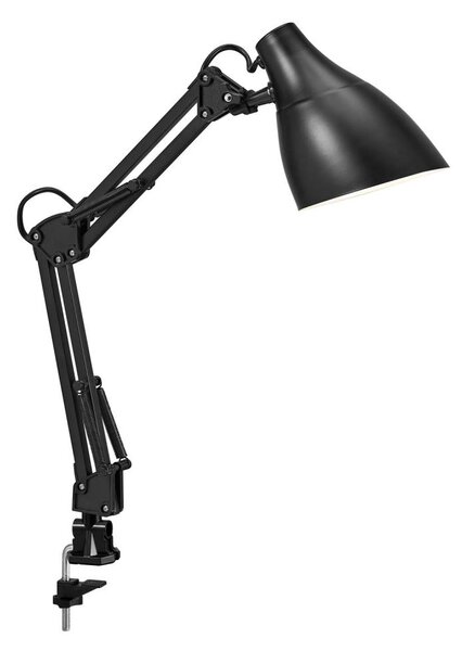 Osram - Настолна лампа с щипка DESK LINE 1xE27/11W/230V черна