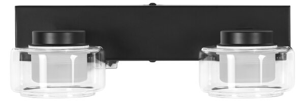 Osram - LED стенно осветително тяло за баня ORBIS FLAME 2xLED/5,5W/230V IP44 черно