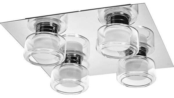 Osram - LED таванен осветител за баня ORBIS FLAME 4xLED/5,5W/230V IP44 хром