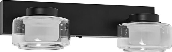 Osram - LED стенно осветително тяло за баня ORBIS FLAME 2xLED/5,5W/230V IP44 черно