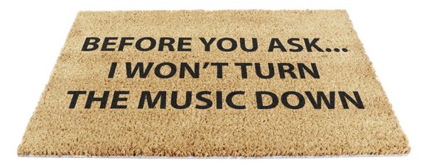 Изтривалка от кокосови влакна 40x60 cm Loud Music – Artsy Doormats