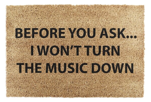 Изтривалка от кокосови влакна 40x60 cm Loud Music – Artsy Doormats