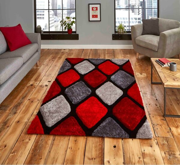 Червен ръчно изработен килим 120x170 cm Noble House – Think Rugs