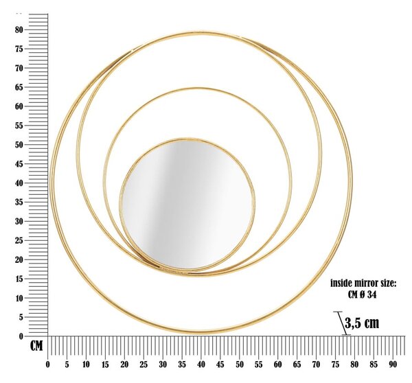 Стенно огледало ø 80 cm Arc - Mauro Ferretti