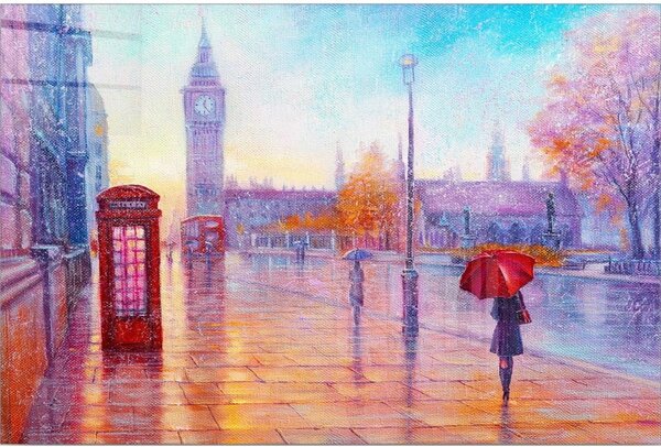 Картина върху стъкло 100x70 cm London - Wallity