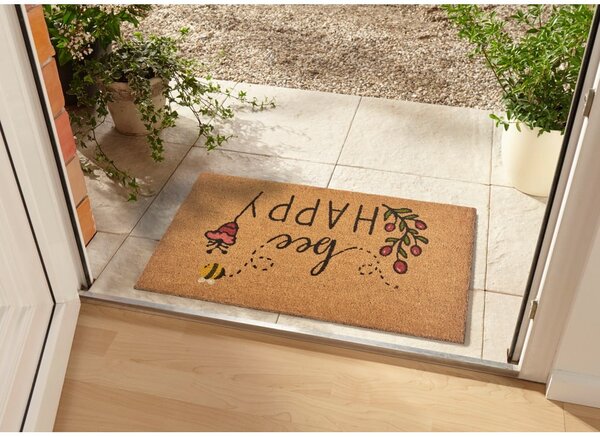 Изтривалка от кокосови влакна 75x45 cm Bee Happy - Hanse Home