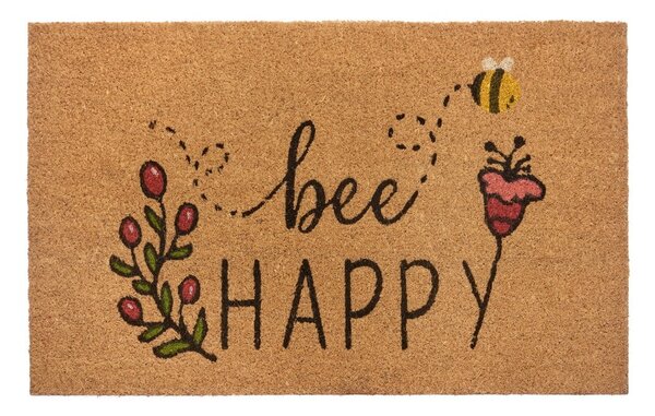 Килимче от кокосови влакна 75x45 cm Bee Happy - Hanse Home