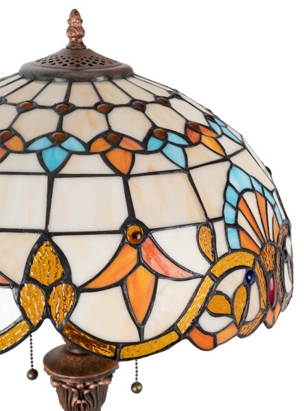 Brilagi - Tiffany витражна подова лампа MIRABELLA 2xE27/60W/230V