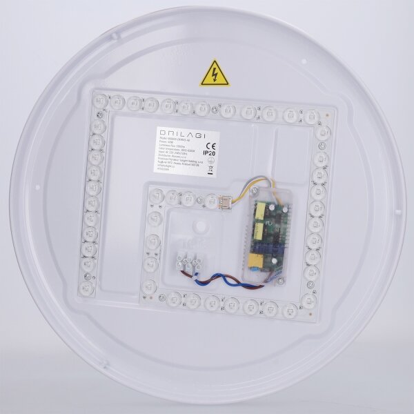 Brilagi - димируемо LED таванно осветително тяло COCI LED/48W/230V Ø 39 см дърво/черно+ДУ