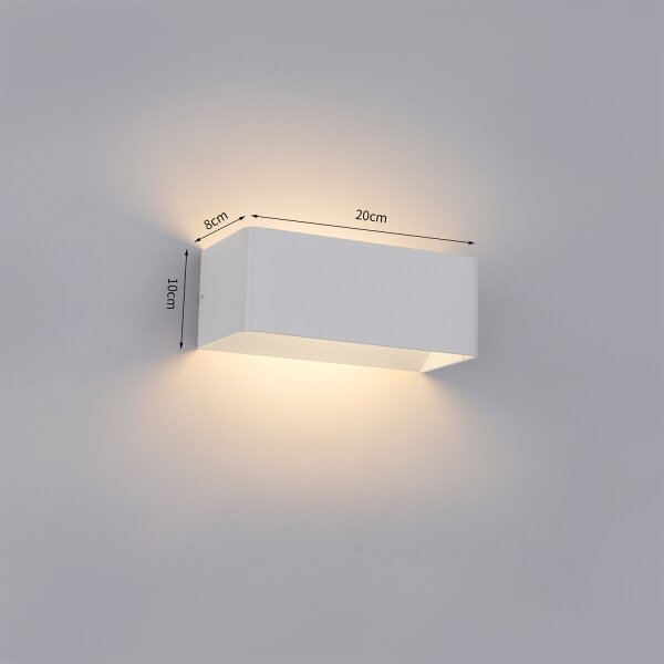 Brilagi - LED външно стенно осветително тяло DONNANI LED/7W/230V 20 см бяло IP44