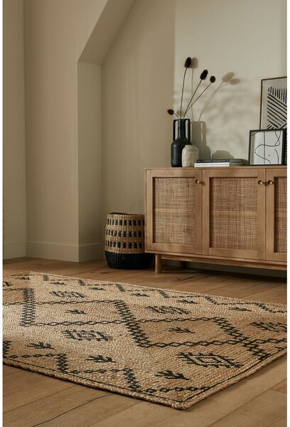 Килим от юта в естествен цвят 120x170 cm Rowen - Flair Rugs