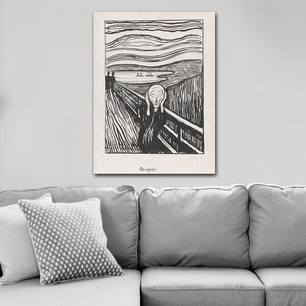 Живопис 70x100 cm Edvard Munch Sketch - Wallity