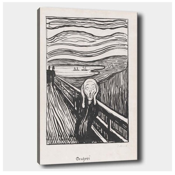 Живопис 70x100 cm Edvard Munch Sketch - Wallity