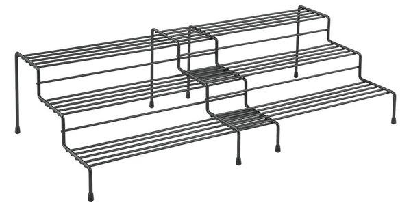 Черен регулируем допълнителен рафт за кухня Lava - Metaltex